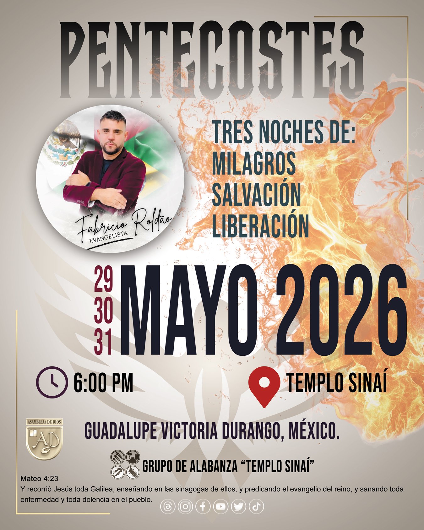 Pentecostés | Tres días del fuego del Espíritu Santo